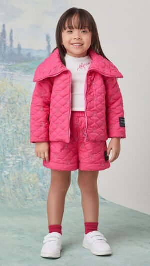 Cj Blusa Ml Shorts Pink