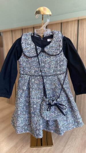 Vestido C Bolsa Tweed