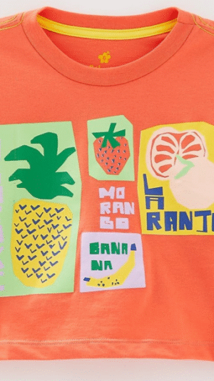 Blusa Laranja Listras