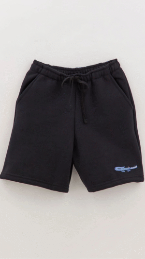 Bermuda Moletom Paches Preto