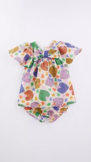 Vestido Bebe Holografico Morangueiro