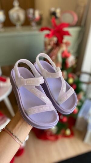 Sandalia Mini Melissa Stripes M Lover Violeta