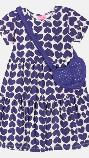Vestido Momi Coracoes Com Bolsa