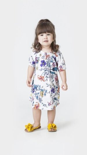 Vestido Jardim De Inverno Off White