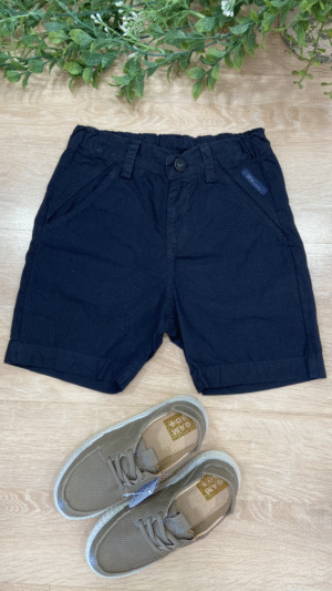 Bermuda Sarja Infantil Green Marinho