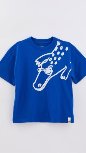 Camiseta Infantil Bento Jacaré Azul