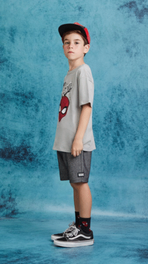 Conjunto Youccie Marvel Homem Aranha Cinza