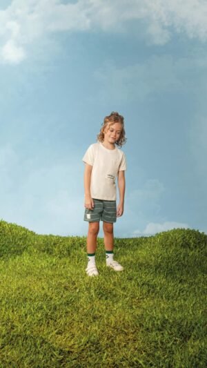 Conjunto Bugbee Moletom Listrado Verde