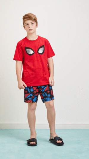 Pijama Youccie Marvel Homem Aranha Vermelho
