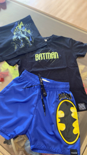 Bermuda Youccie Microfibra Batman Azul