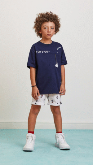 Bermuda Youccie Tecido Mickey Mouse