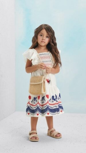 Vestido Animê Festa Minnie Mouse