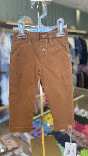 Calça Infantil Growup Sarja Marrom