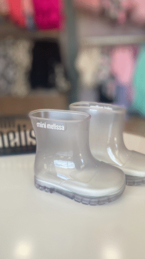 Galocha Melissa Transparente Bota Welly Vidro