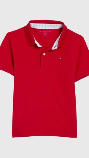 Polo Tommy Kids Vermelha