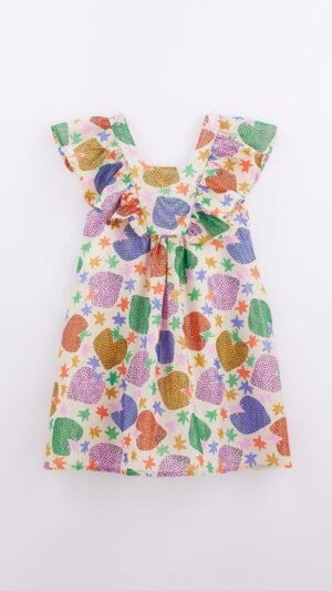 Vestido Fábula Holografico Morangueiro