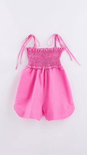 Macaquinho Fábula Tricoline Rosa