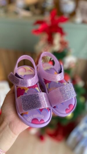Melissa Jump Baby Lilas Glitter