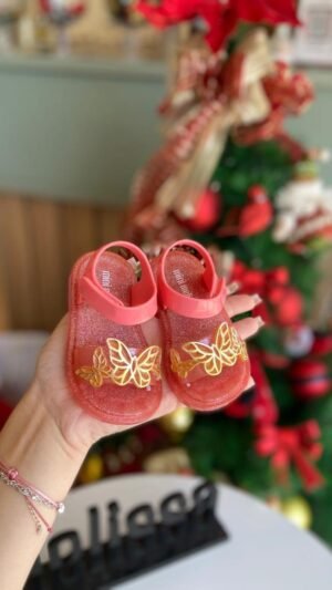 Melissa Fairy Rosa Com Dourado Infantil