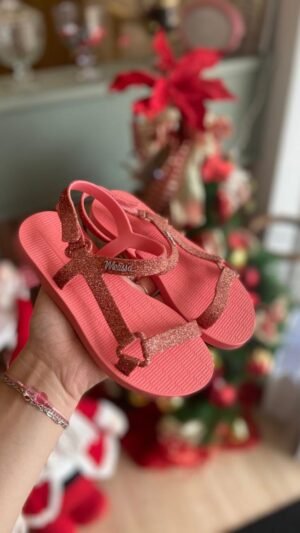 Melissa Sun Downtown Rosa Com Glitter