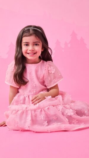 Vestido Momi Tule Bordado De Flores