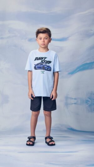 Camiseta Youccie Azul Carro Dont Stop