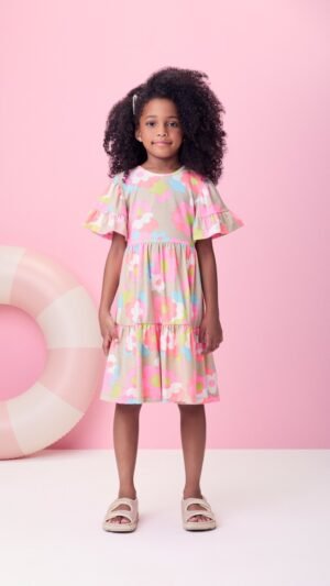 Vestido Momi Estampado Floral Colorido