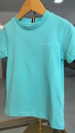 Camiseta Tommy Kids Verde Agua Mini Corp