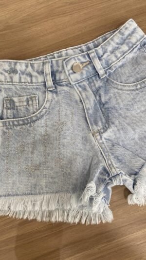 Short Jeans Aplicacoes Petit