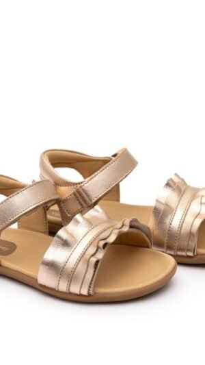Sandalia Tip Toey Joey Ruffy Dourada