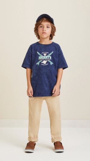 Camiseta Youccie Estonada Mickey Surf Marinho
