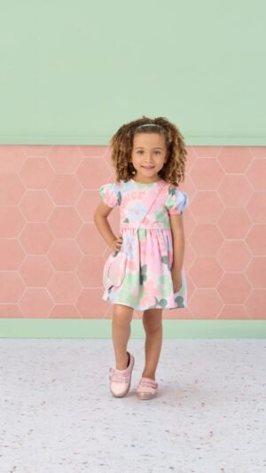 Vestido C Bolsa Flower