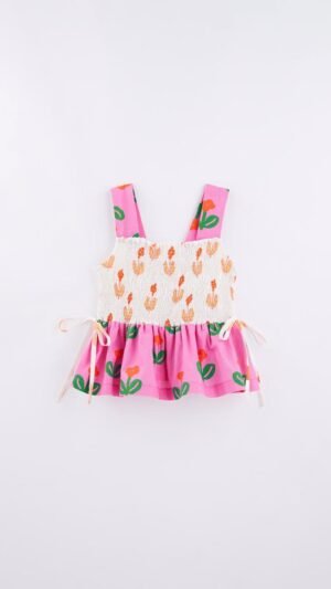 Blusa Fábula Flor Rosa