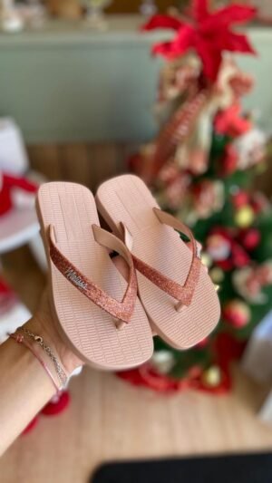 Chinelo Mini Melissa Sun Long Beach Rosa