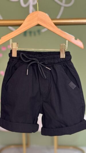 Bermuda Youccie De Sarja Preto