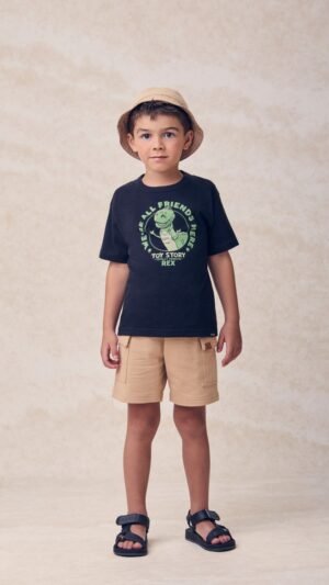 Camiseta Youccie Toy Story Rex Preta