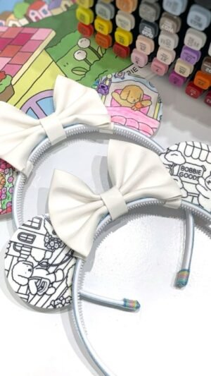 Tiara Infantil Com Laço E Acrilico Para Pintar Bob Goods