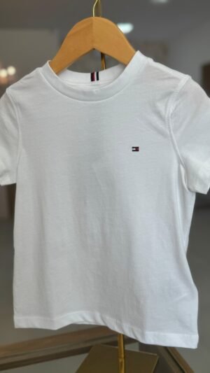 Camiseta Tommy Kids Branca Essential Cotton